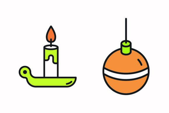 Christmas Decorative Candle Ball Vector: A Festive Design Asset