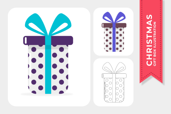 Christmas Gift Decorative Design: A Festive Creative Asset