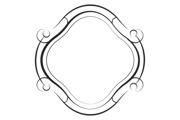 Decorative Doodle Picture Border. Empty: Unleash Your Creativity