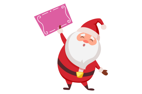 Designing with the Santa Hold Blank Banner Font