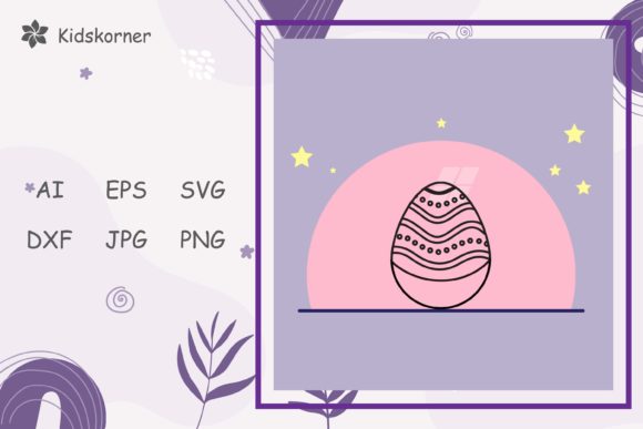 Easter Sunday Line Shape Decorative: A Fresh Design Asset