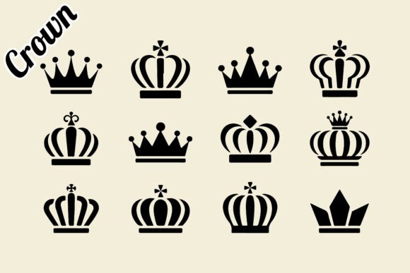 Exploring the Timeless Appeal of a Decorative Crown Silhouette