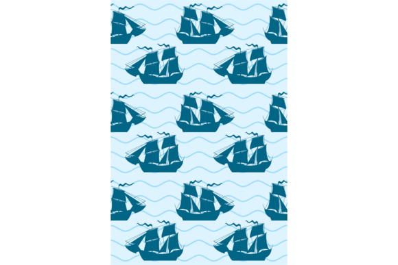 Timeless Sea Craft: Styling with Sailing Ship Decorative Pattern